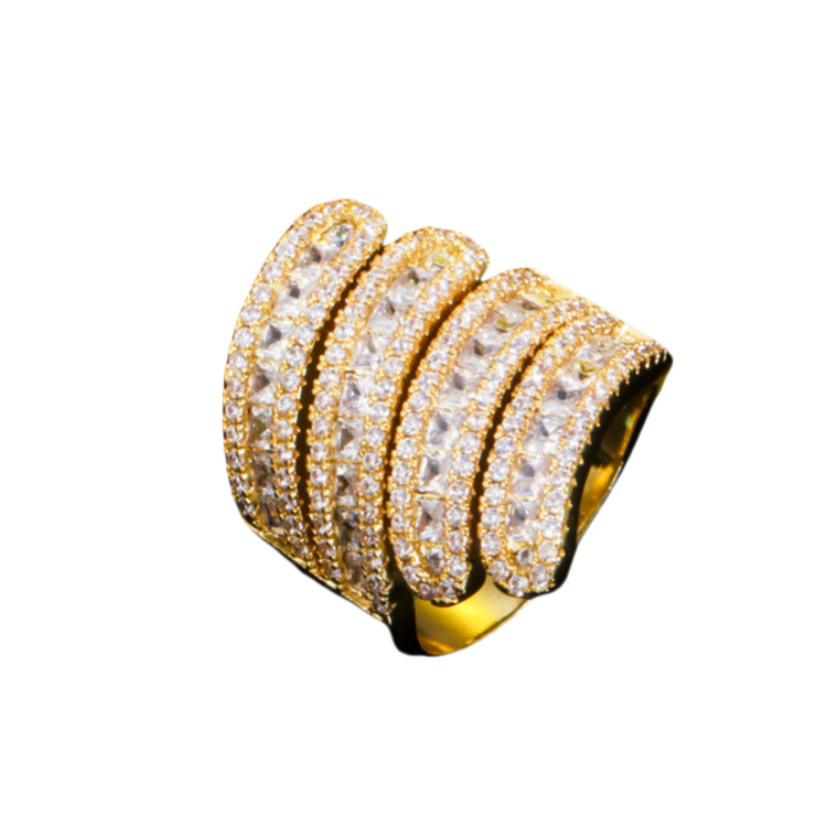 Elaine Adjustable Ring in Gold