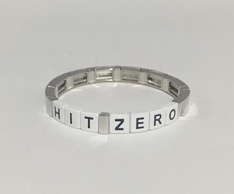 Hit Zero Single Silver Bracelet