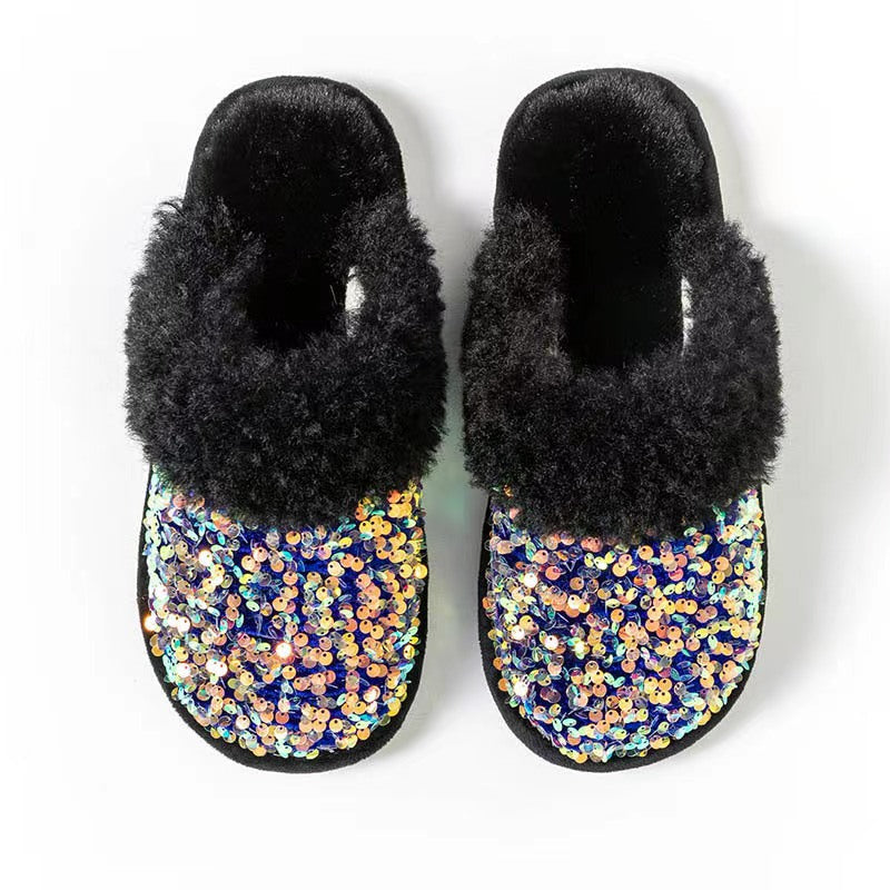 Kaelie Sequined Glampers in Black