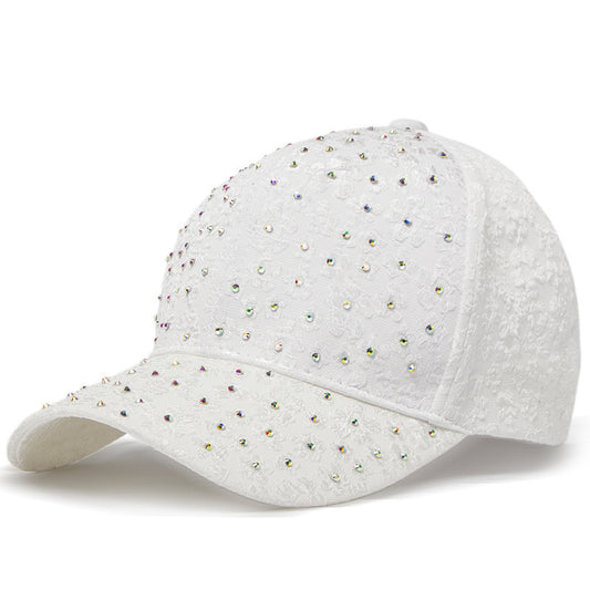 Kamila Crystal Hat in White