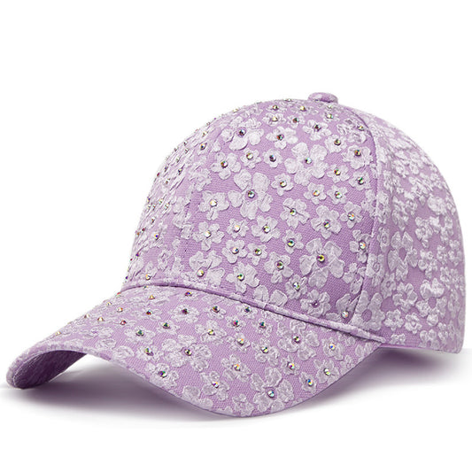Kamila Crystal Hat in Lilac