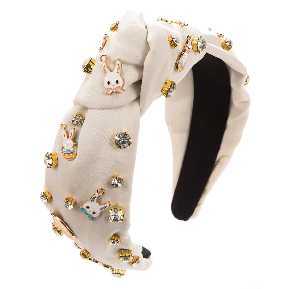 April Easter Headband in White