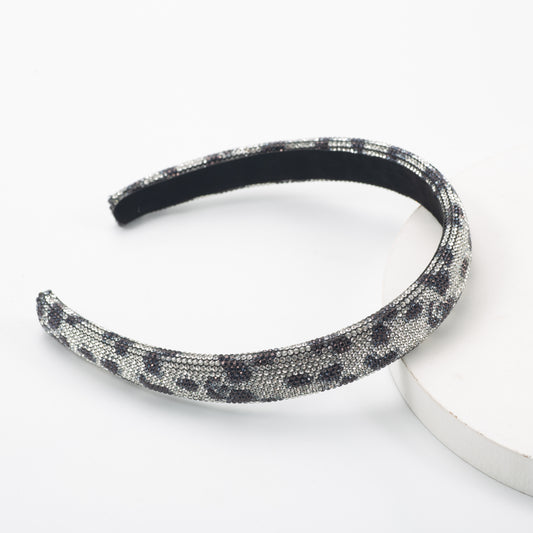 River GLAMBAND in Silver Leopard