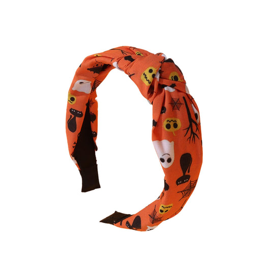 Stella Halloween Designer-hoofdbanden in oranje en wit