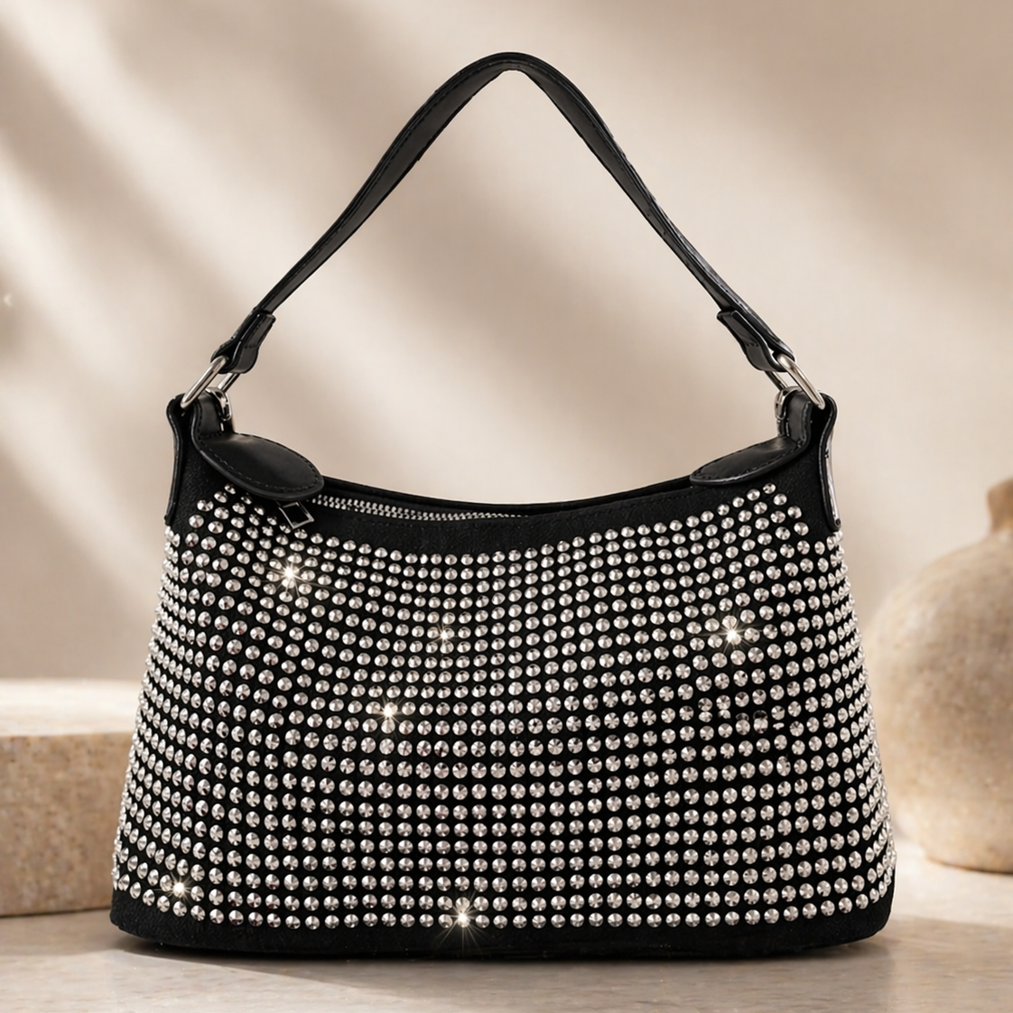 Lunci Rhinestone Handbag