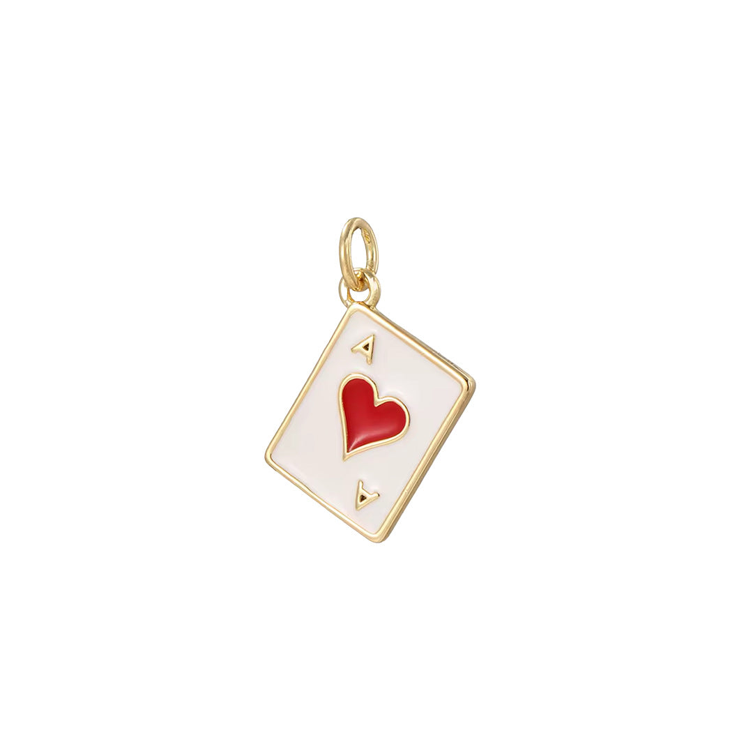 Steel Ace of Hearts Charmz