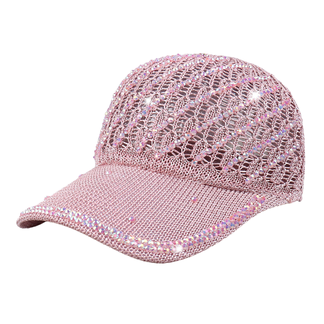 Vana Crystal Hats in Pink