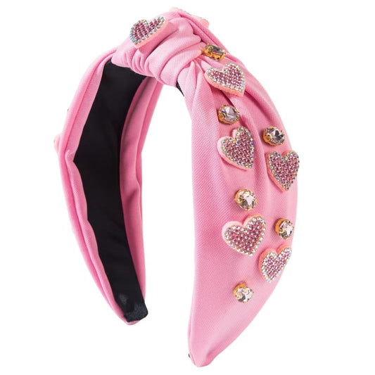 Esme Valentine Headband in Pink