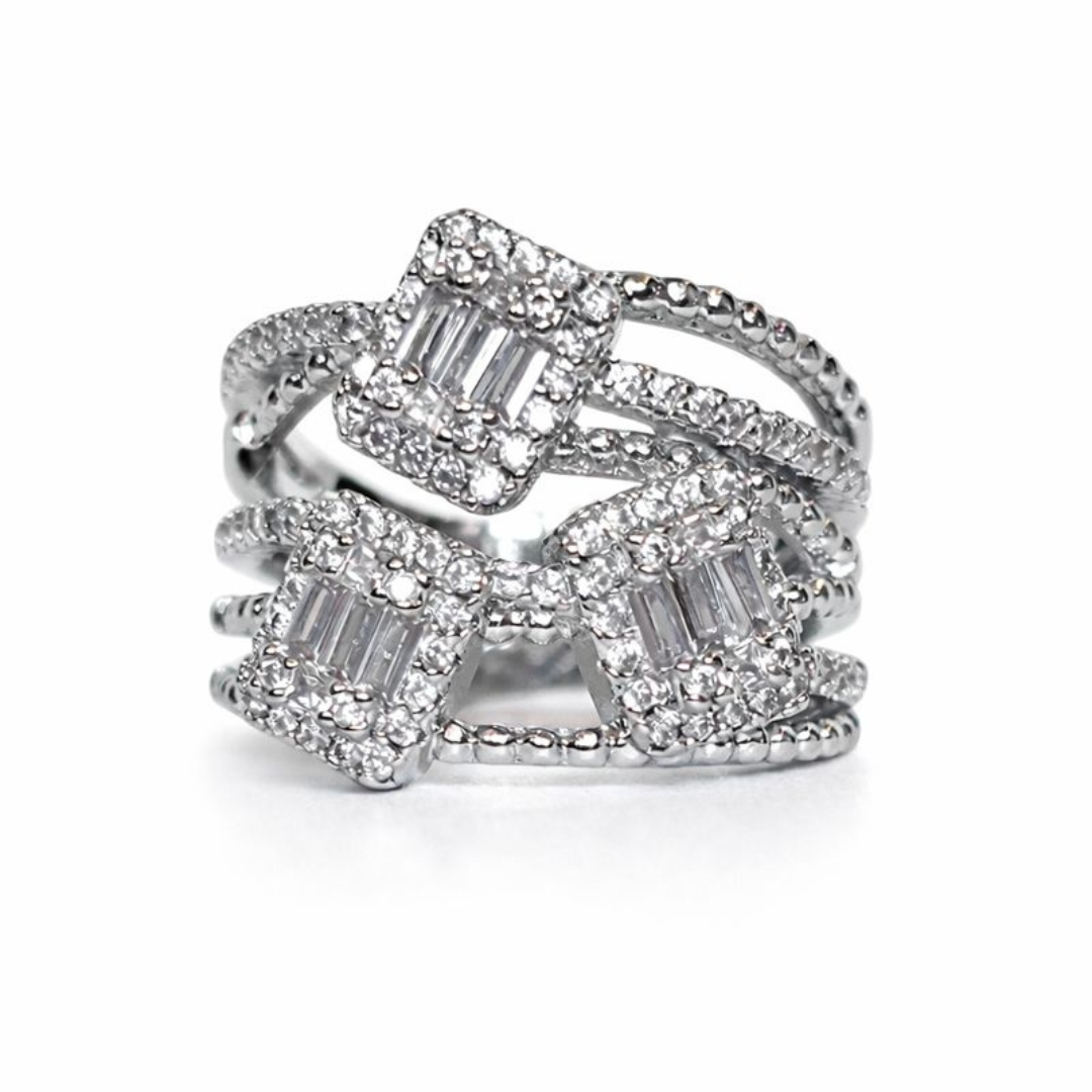 Gylis Adjustable Ring in Silver