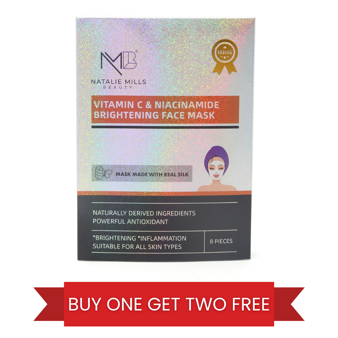 Vitamin C & Niacinamide Brightening SILK Face Mask - Box of 8