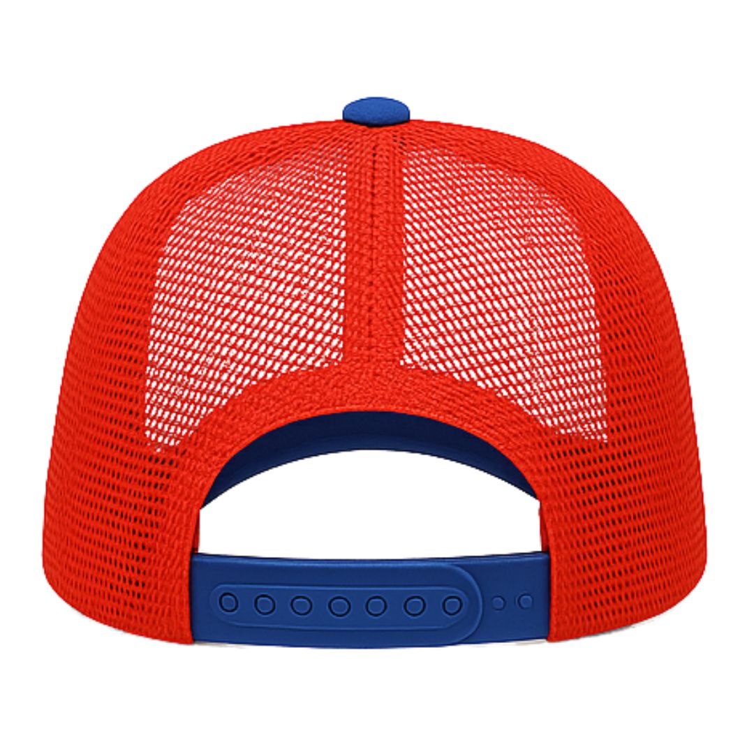 American Flag Red & Blue Trucker Hat