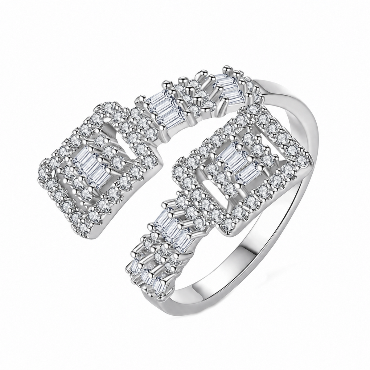 Elise Adjustable Ring in Silver