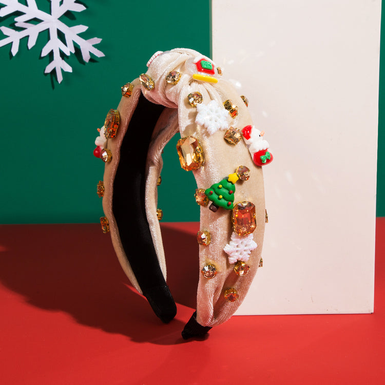 Delin Weihnachts-Designer-Stirnband in Creme