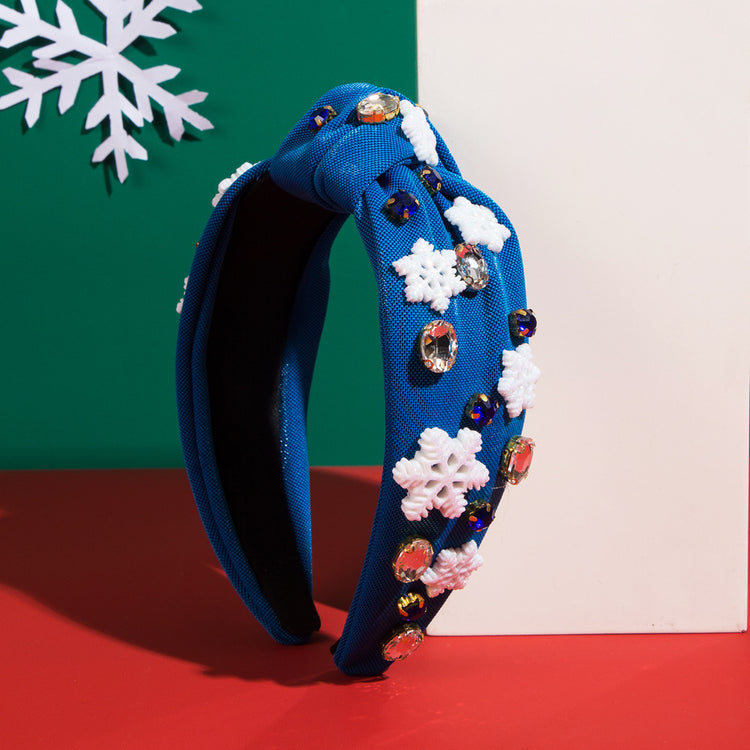 Skila Christmas Designer Headband in Blue