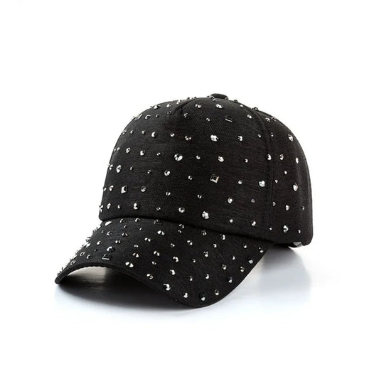 Bray Crystal Hat in Black