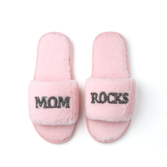 Mother's Day GLAMPERS! Light Pink MOM ROCKS