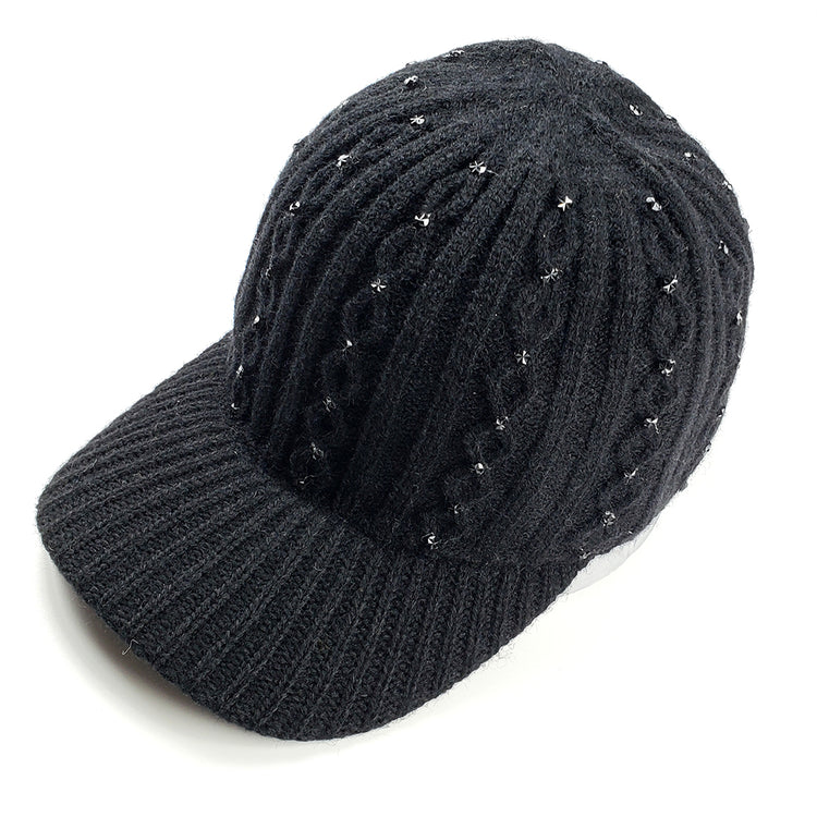 Eva Winter Baseball Hat in Black