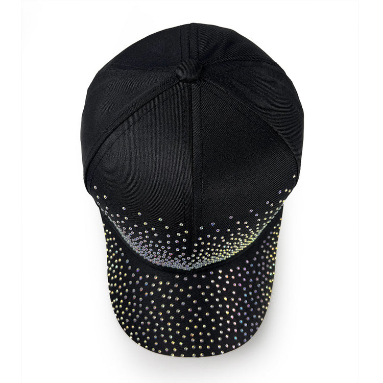 Eileen Crystal Hat in Black