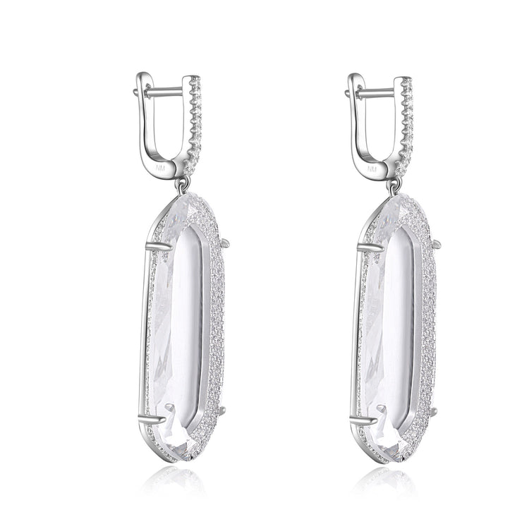 Adelia Earrings with Clear Crystal