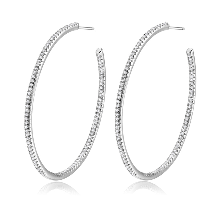 Lucy Silver Hoops