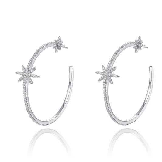 Kinsley Silver Hoops