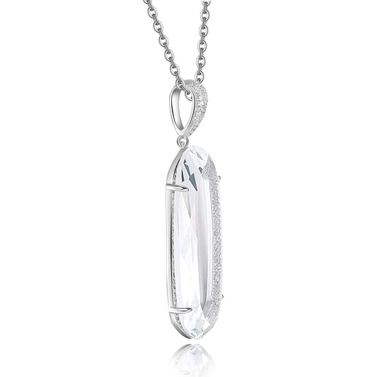 Jamilla Pendant with Clear Crystal