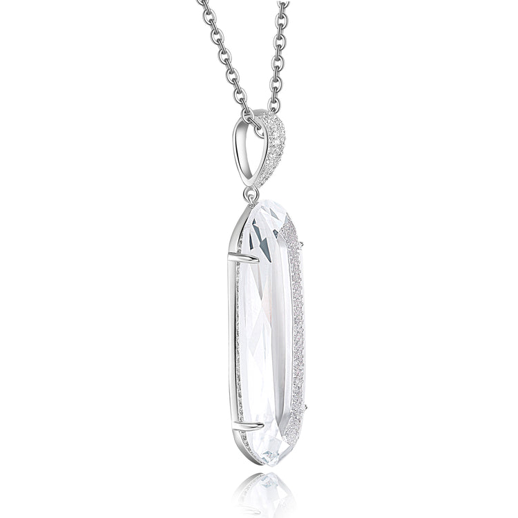 Jamilla Pendant with Clear Crystal