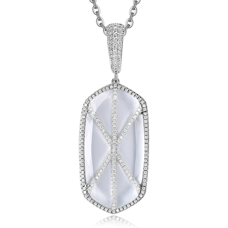 Audra Pendant with Clear Crystal Stone