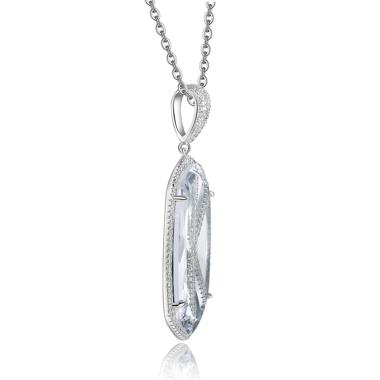 Audra Pendant with Clear Crystal Stone