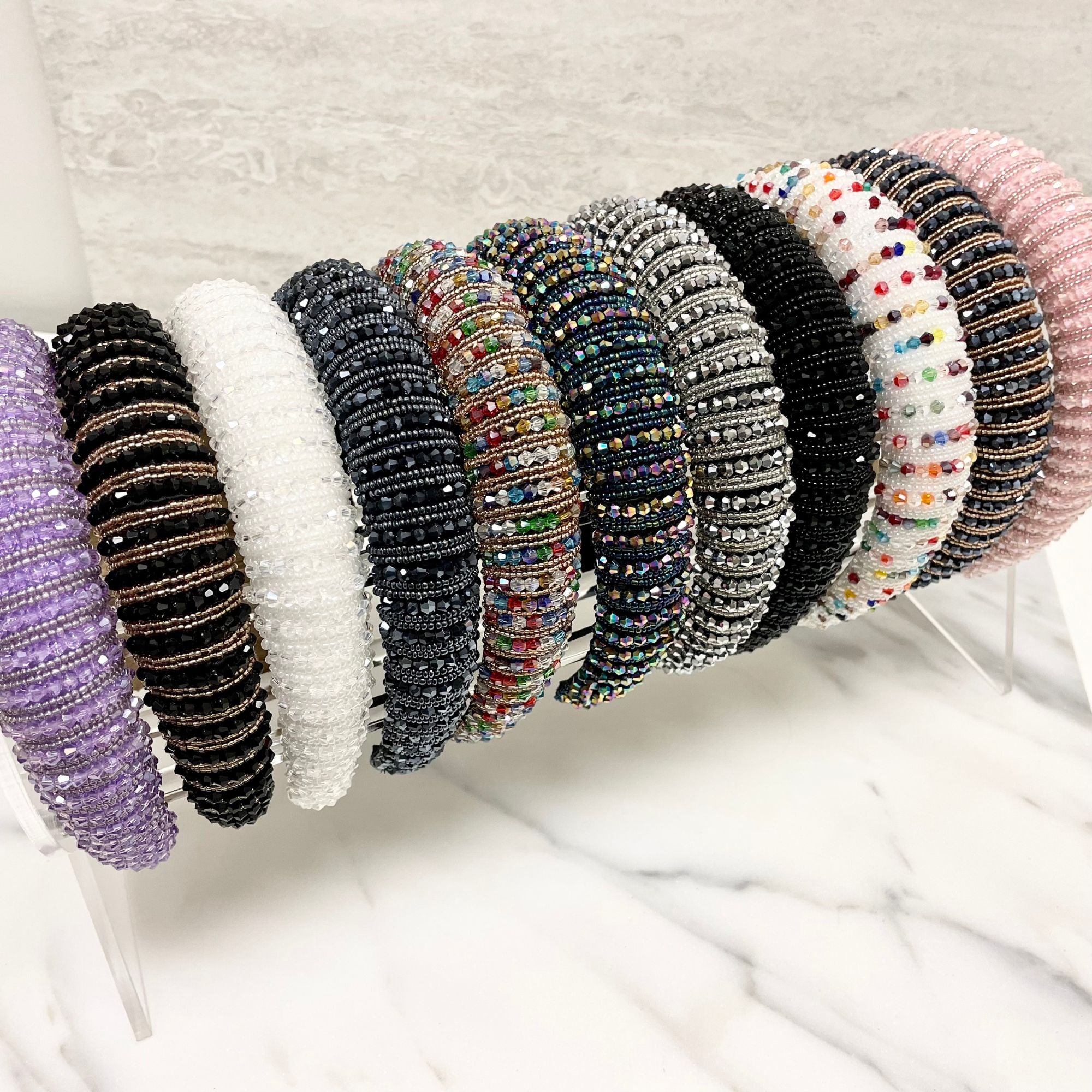 Brianna Glamband in White