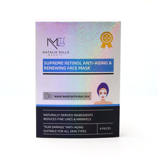 Supreme Retinol Anti-Aging & Renewing SILK Gesichtsmaske – 8er-Box