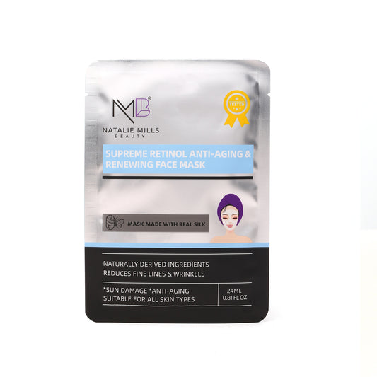 Supreme retinol anti-aging & vernieuwend zijden gezichtsmasker - single
