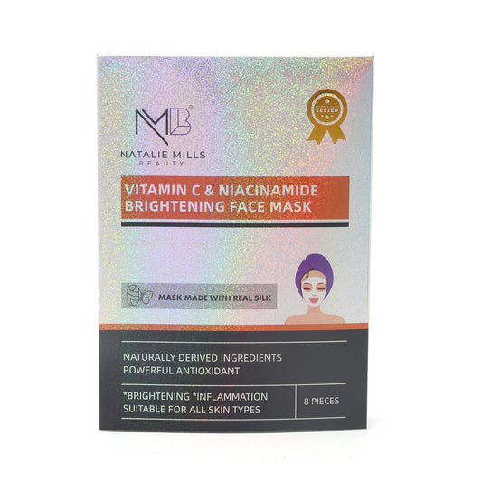 Aufhellende Seiden-Gesichtsmaske mit Vitamin C und Niacinamid – 8er-Box