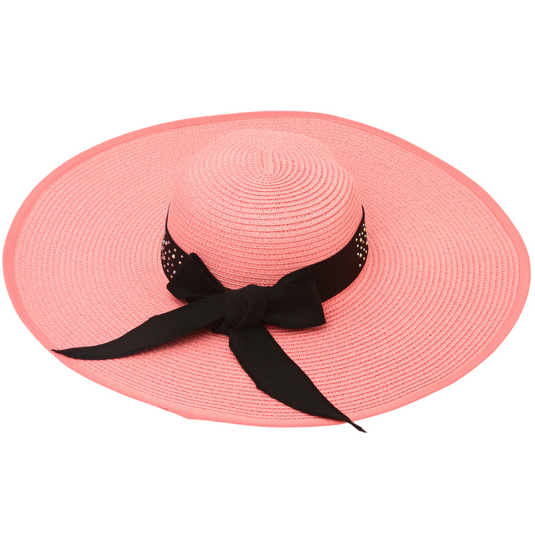 Kate Designer Beach Hat in Light Pink
