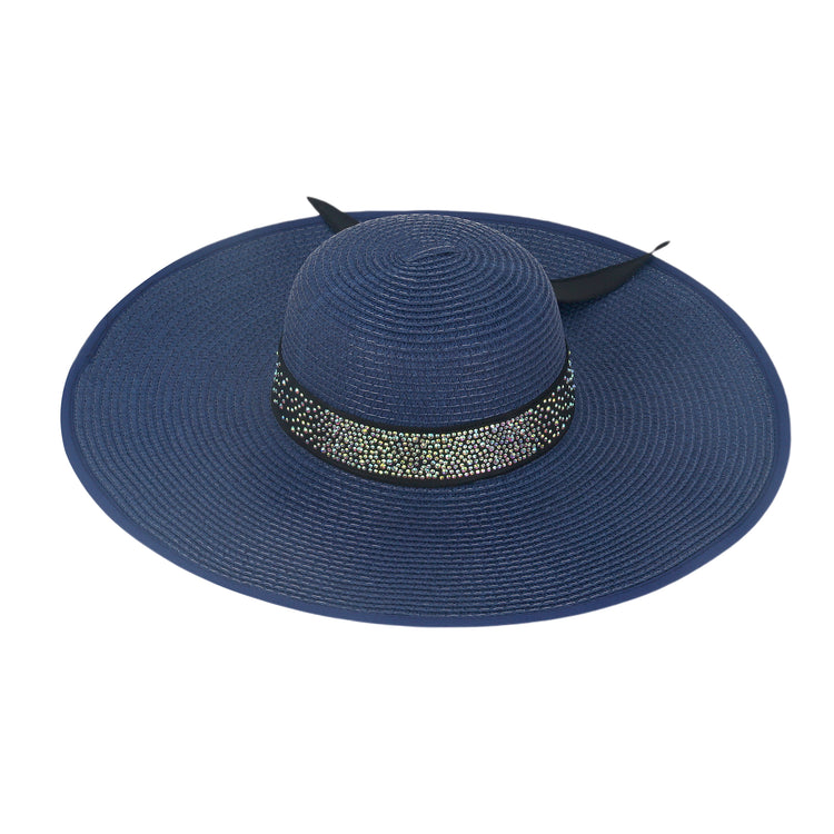 Kate Designer Beach Hat in Navy