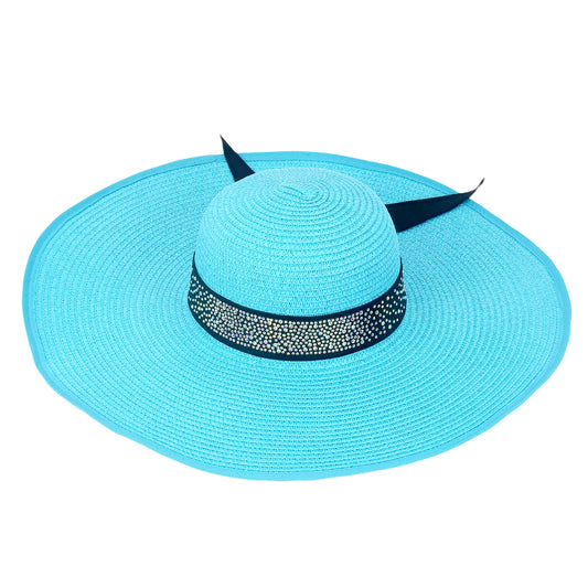 Kate Designer Beach Hat in Aqua