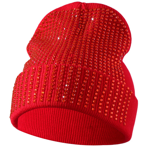 Scharlachrote Mütze in Rot