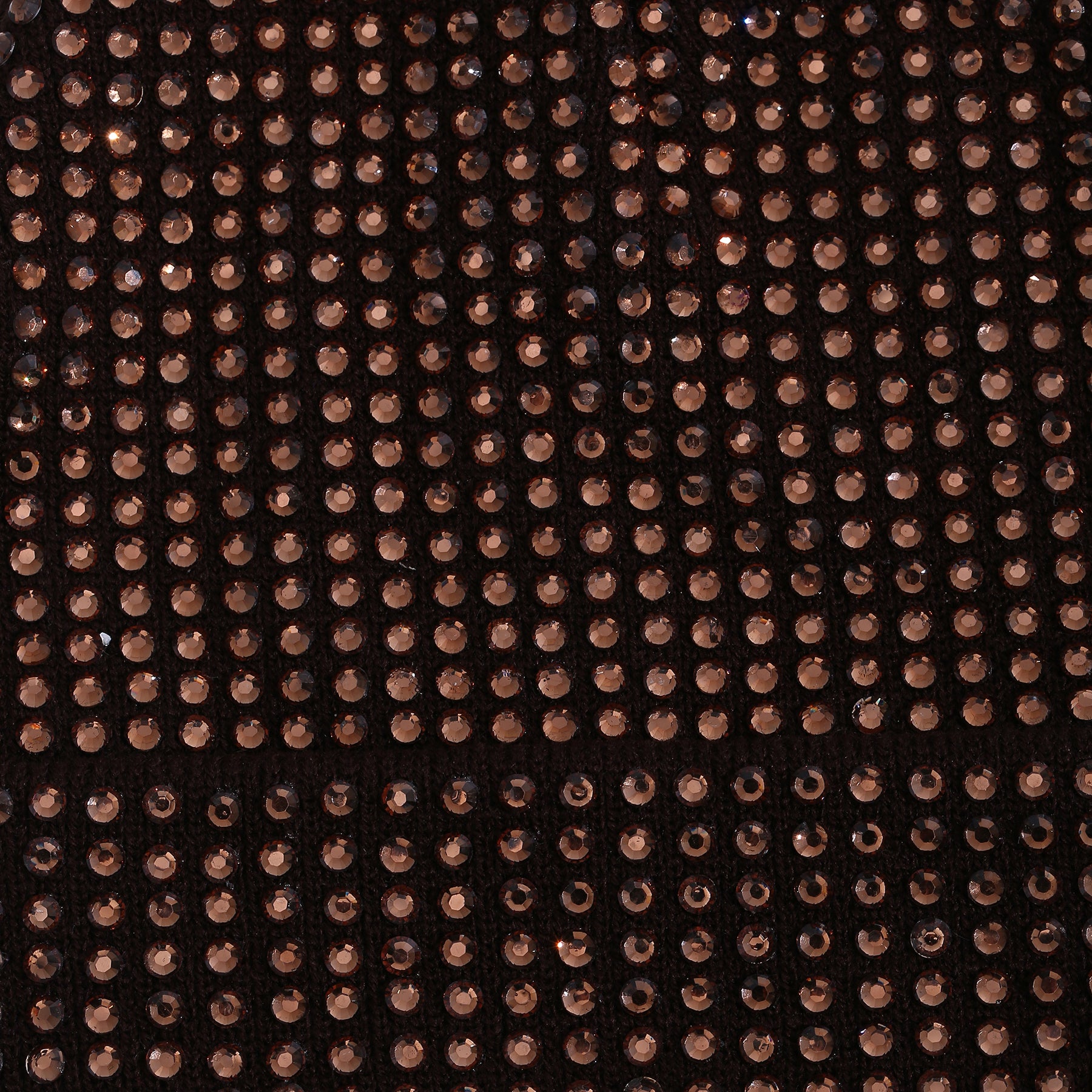 Scarlet Beanie in Brown with Gold Crystals