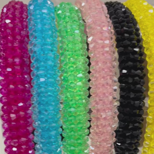 Load video: Iris Glamband in Dark Pink