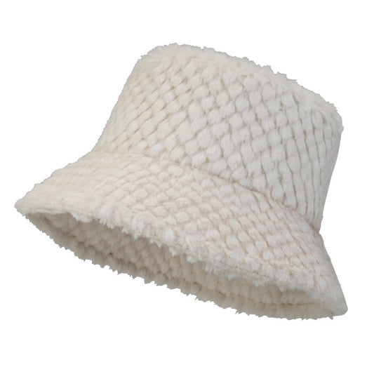Joy Winter Bucket Hat in White