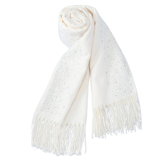 Lucia-sjaal in het wit