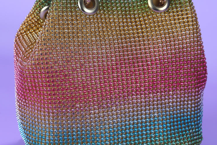 Roxie Rainbow Rhinestone Handbag