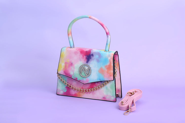 Bianca Pink Tie-Dye Handbag