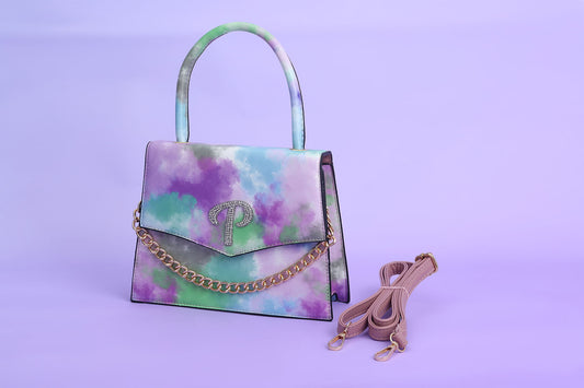 Bianca Purple Tie-Dye Handbag