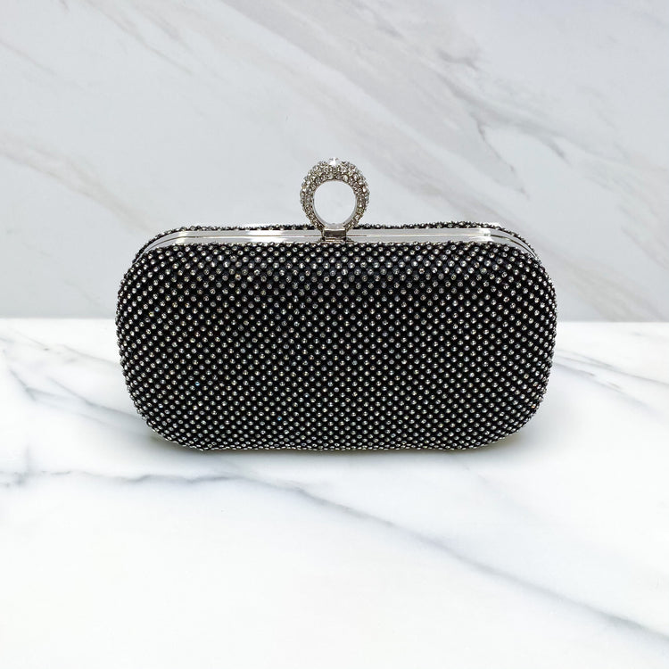 Kirstie Black Rhinestone Clutch