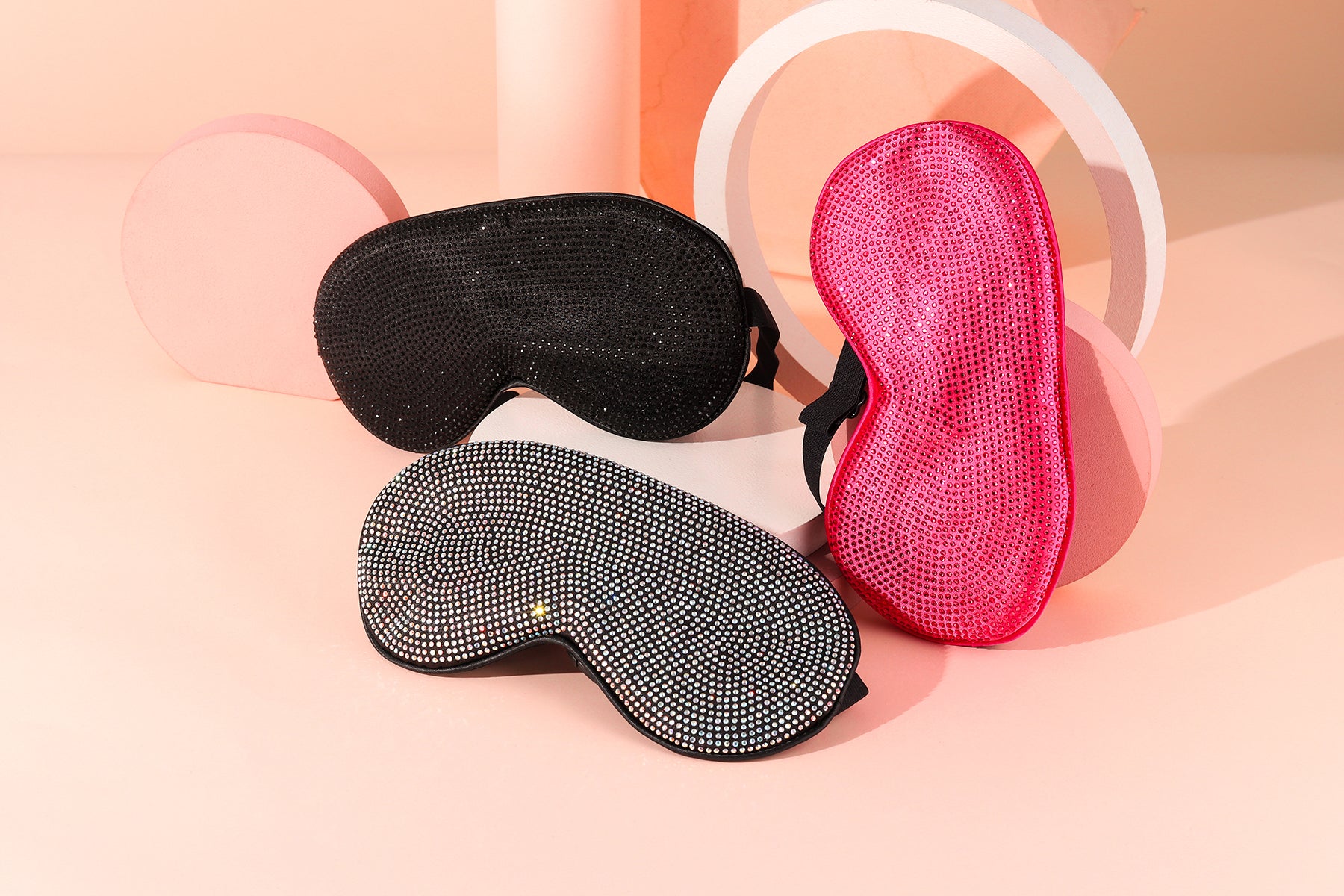 SILK Sleeping Mask in Dark Pink