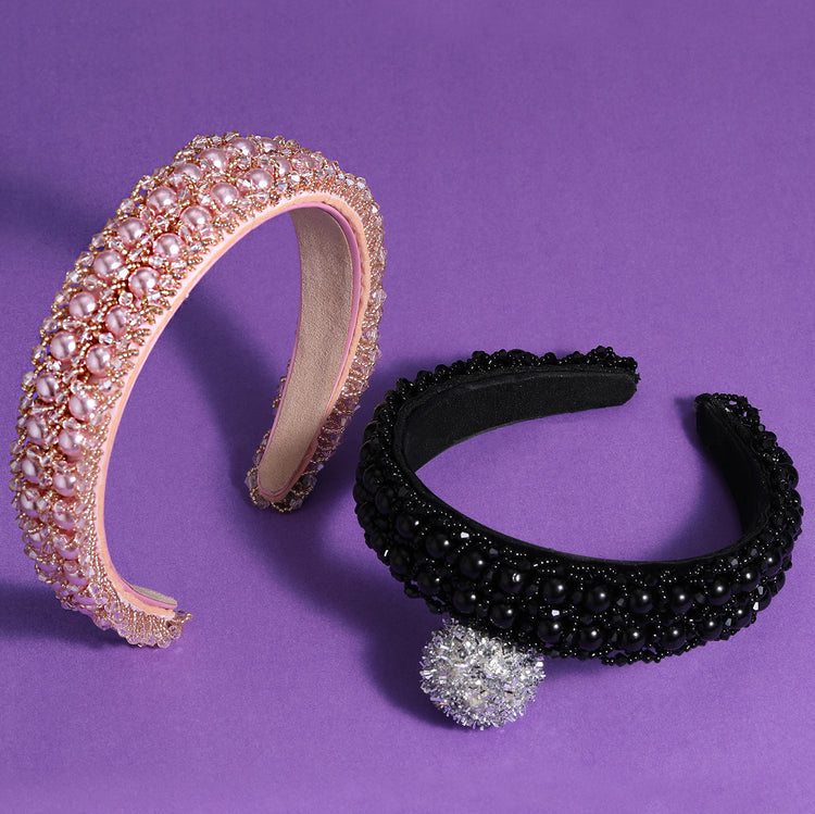 Anna Pearl 2in Glamband in Pink