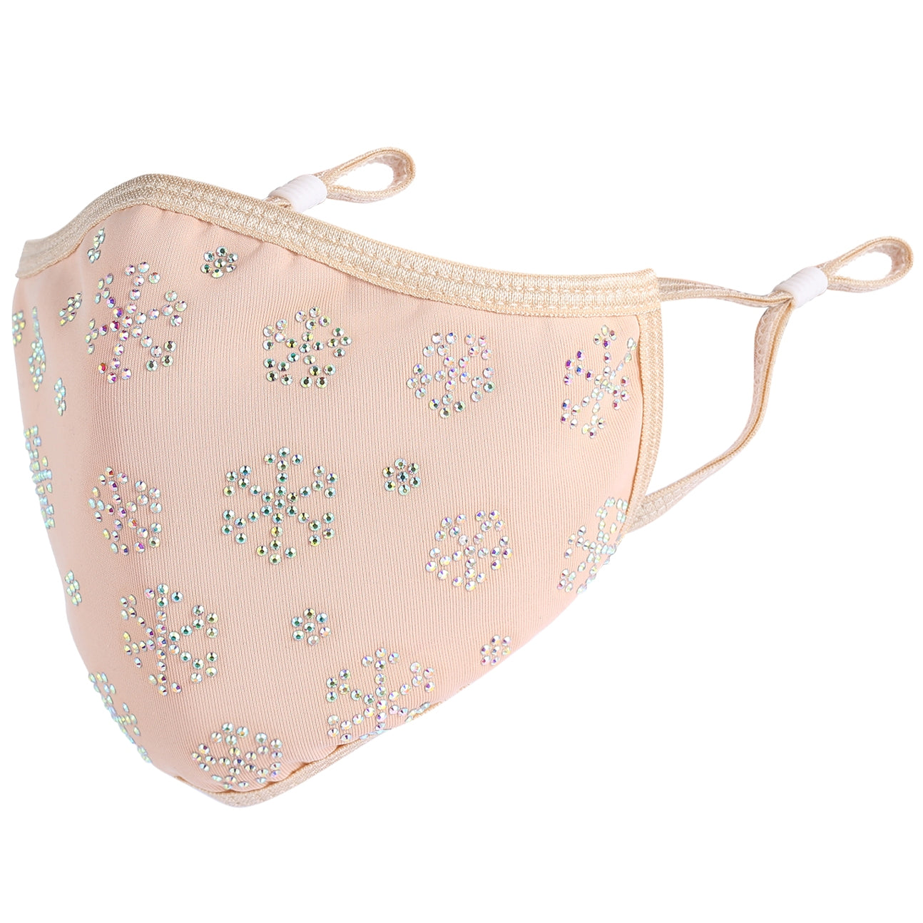 Christmas Collection - Small Snowflakes on Nude