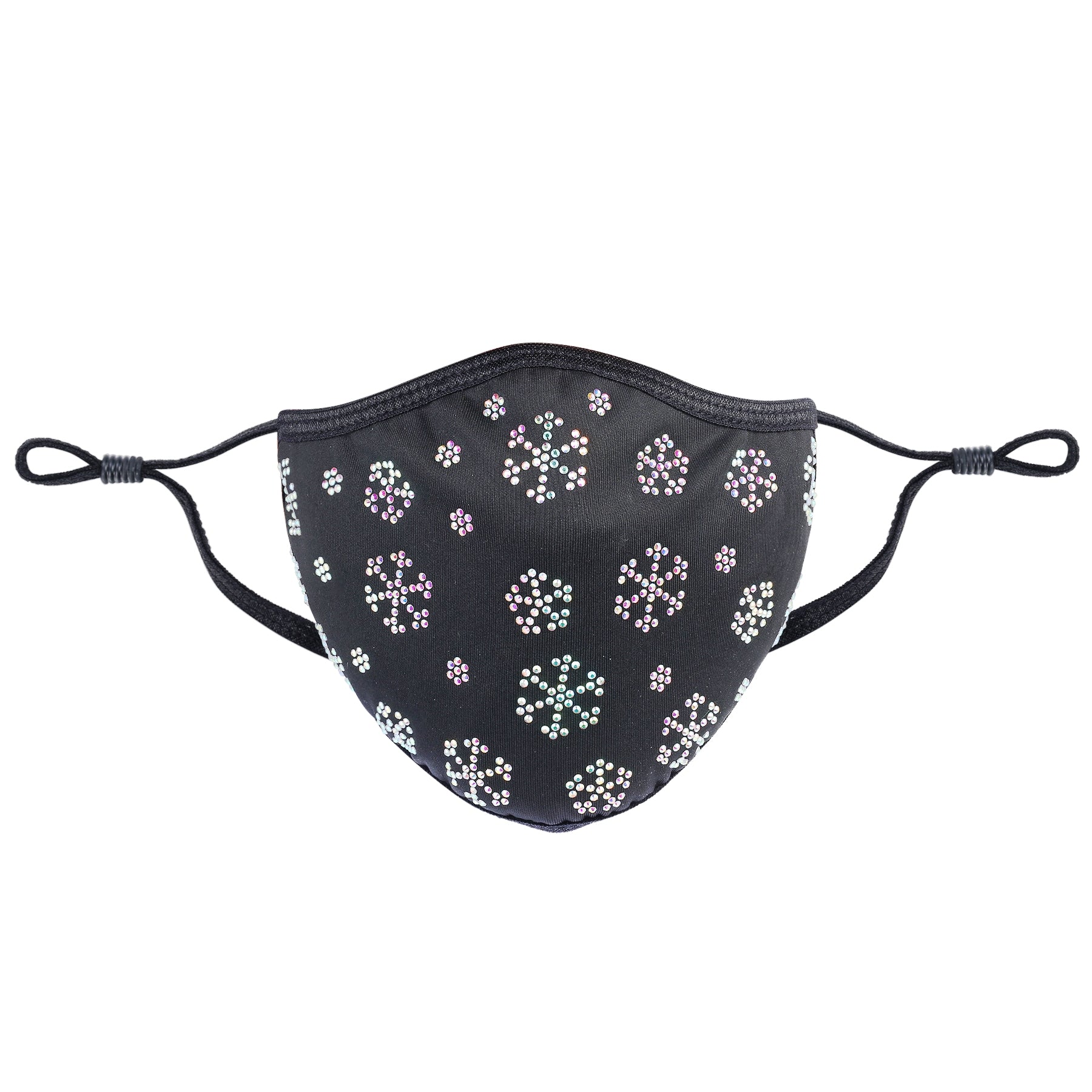 Christmas Collection - Small Snowflakes on Black