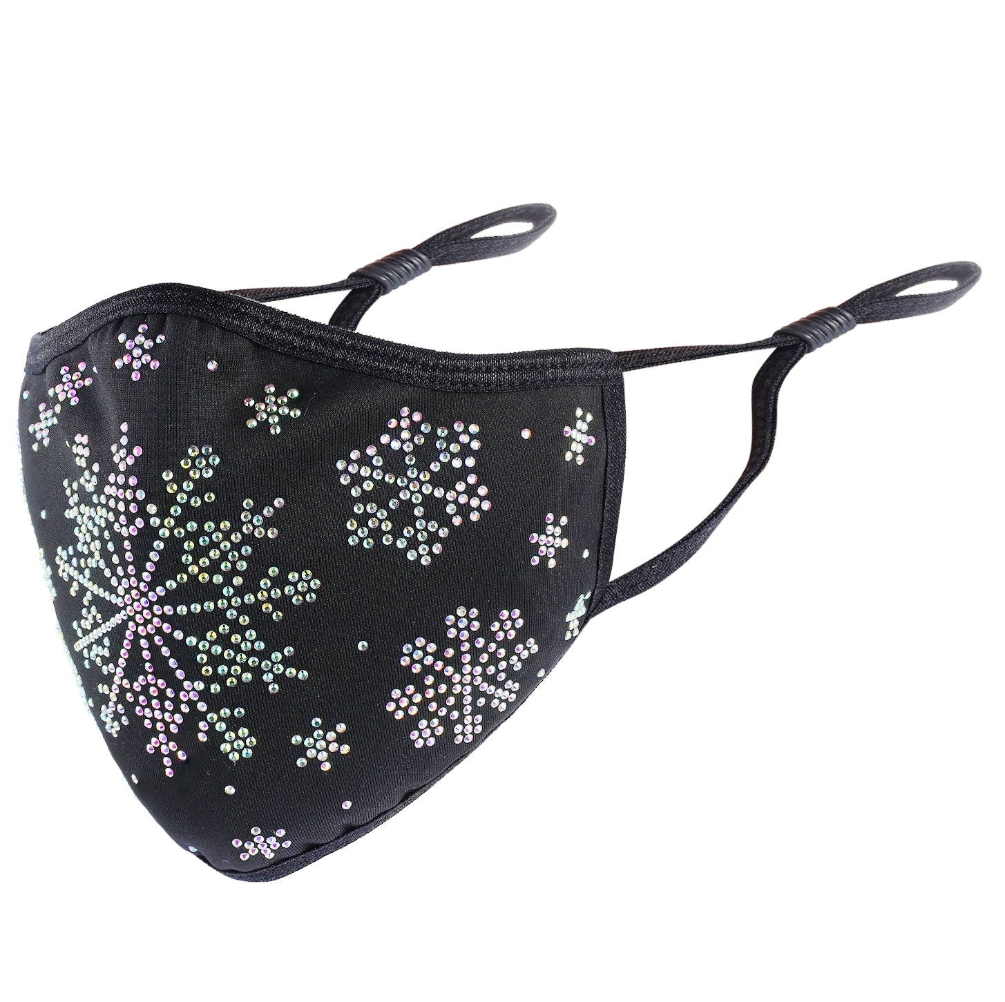 Christmas Collection - Designer Snowflake on Black